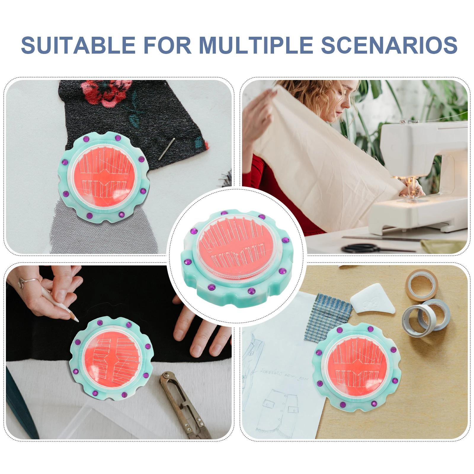 

Magnetic Needle Embroidery Needles ganizer Portable Pin Cushions ABS Cozy Safe Storage Box Portable Needle Holder H Sewing