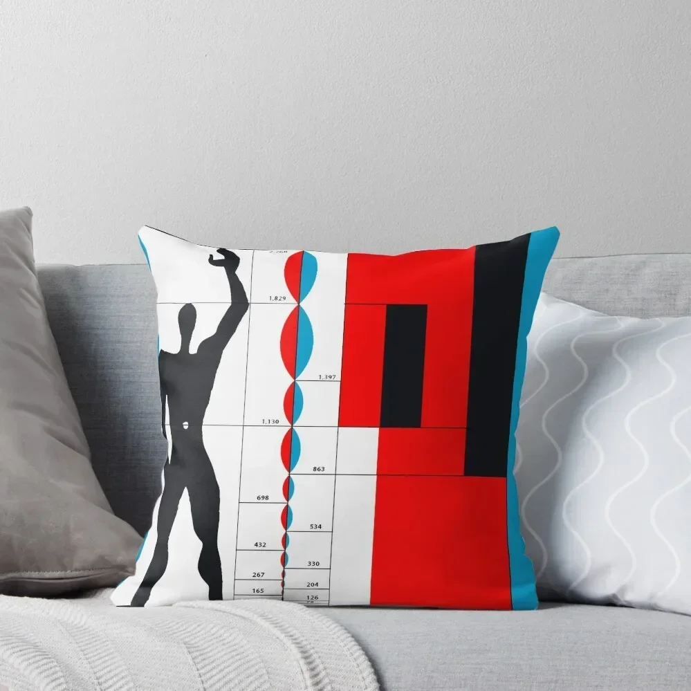 The Modulor - Le Corbusier Throw Throw Pillow Couch Cushions Throw Pillow Covers pillow