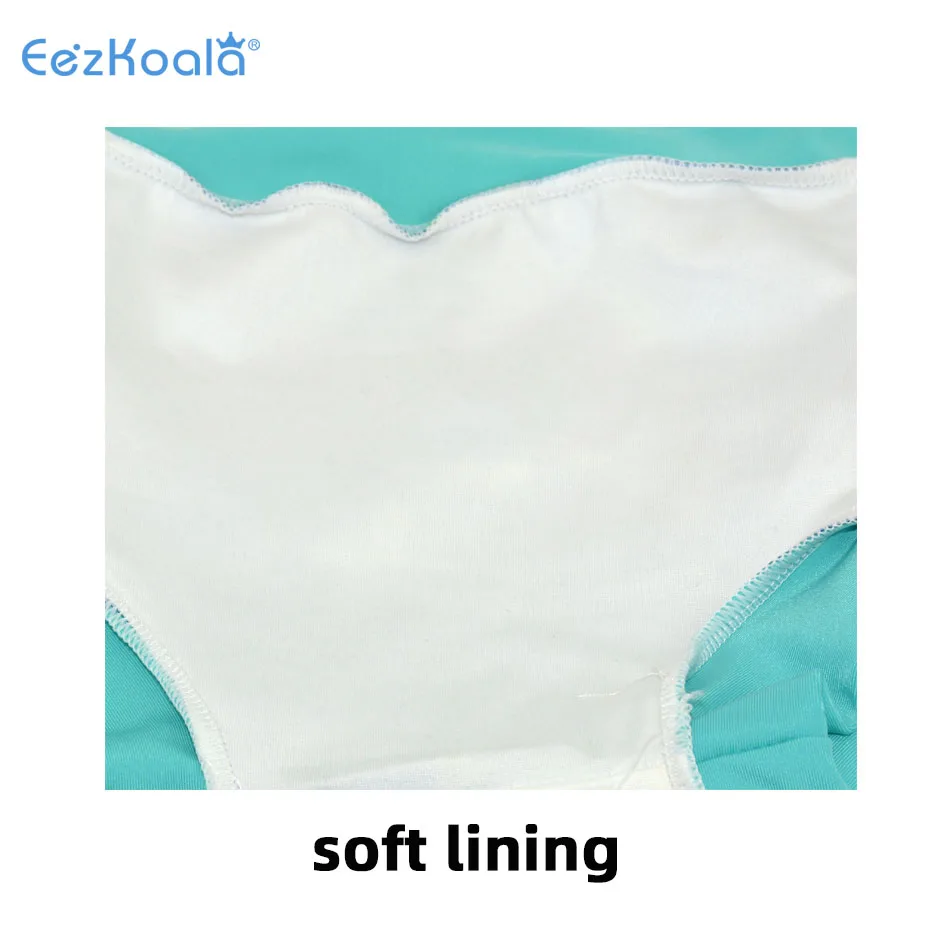 Eezkoala Infant Swimsuit UV 50 Resistant and Long Sleeve Zipper Baby Swimwear Rash Vest for Toddler Swimming Suit for Kids