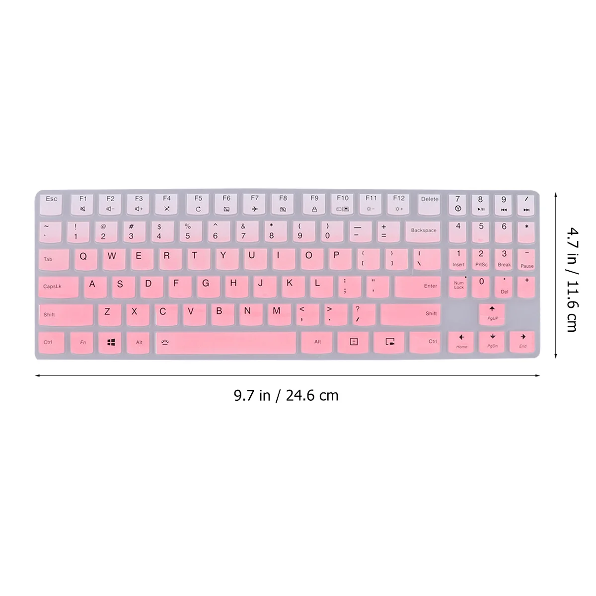 

2Pcs Keyboard Cover Premium Silicone Protective Film Thin Breathable Laptop Keyboard Protector Compatible for 15.6 Inch R720