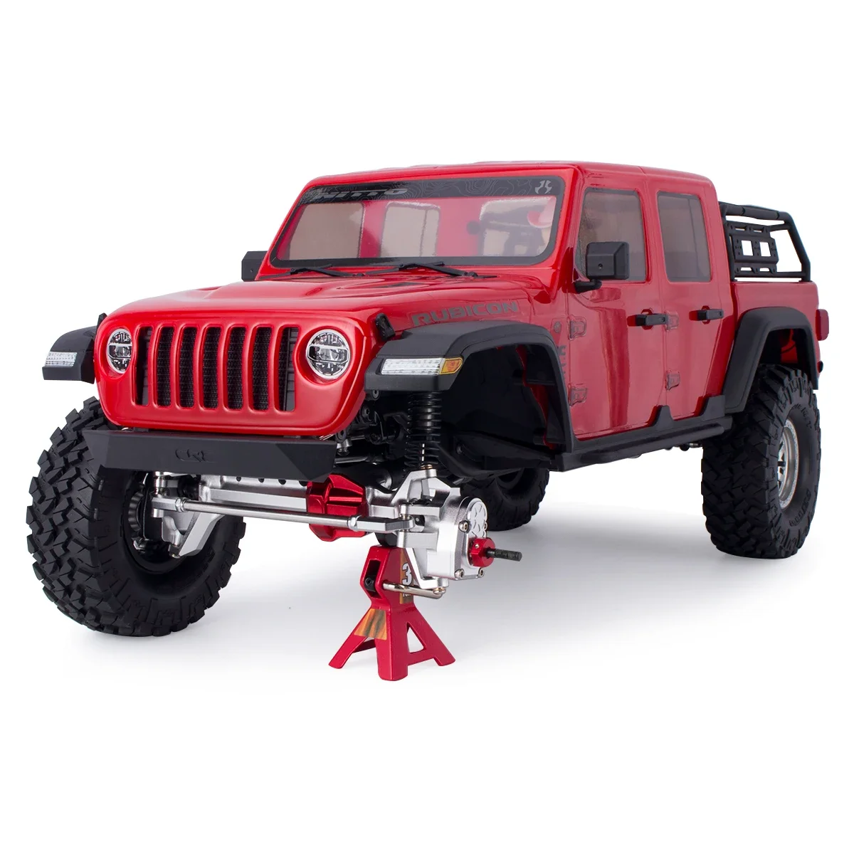 Aluminum Offset SCX10 III Portal Axle with Constant Velocity Driveshift Dual Servo Mount Steering Rod for 1/10 RC Crawler Car