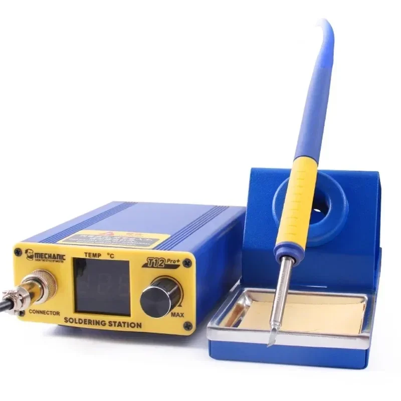 for-mobile-phone-repair-mechanic-t12-pro-solder-station-intelligent-anti-static-digital-heating-station-with-handle-t12-iron-tip