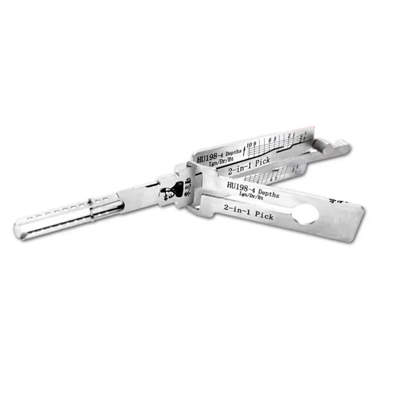 Neue HU198-4 Tiefen für Ford Neuwagen LISHI 2in1 für FORD F150 P-Schlüssel Code-Decoder Schlosserwerkzeug Lockpick-Werkzeug – Detail 2
