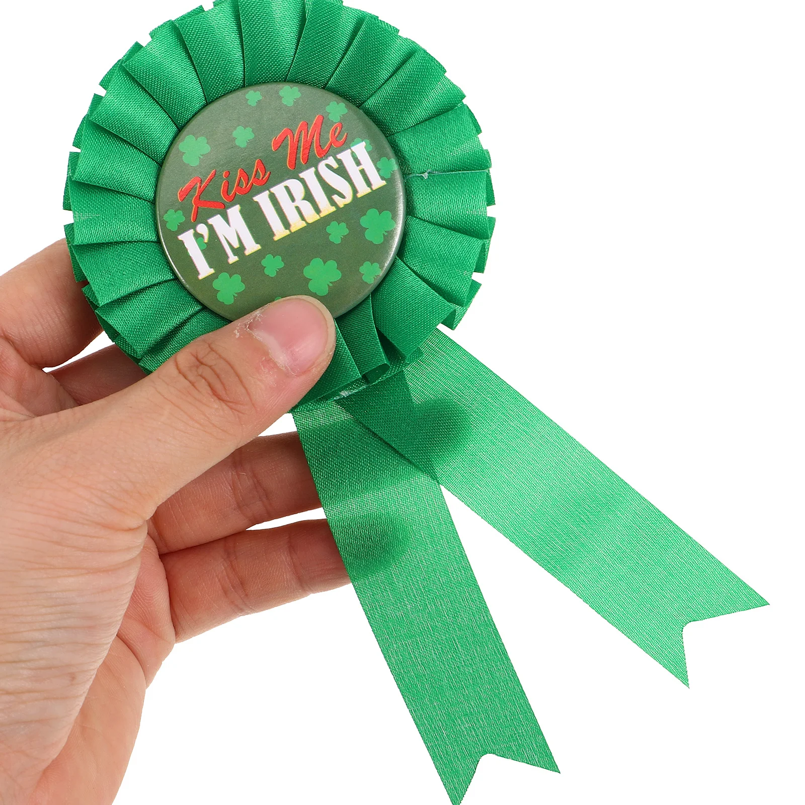 세트 성 패트릭 데이 의상 액세서리 그린 샴록 모자 넥타이 배지 팔찌 파티 용품 아일랜드 축제 의상