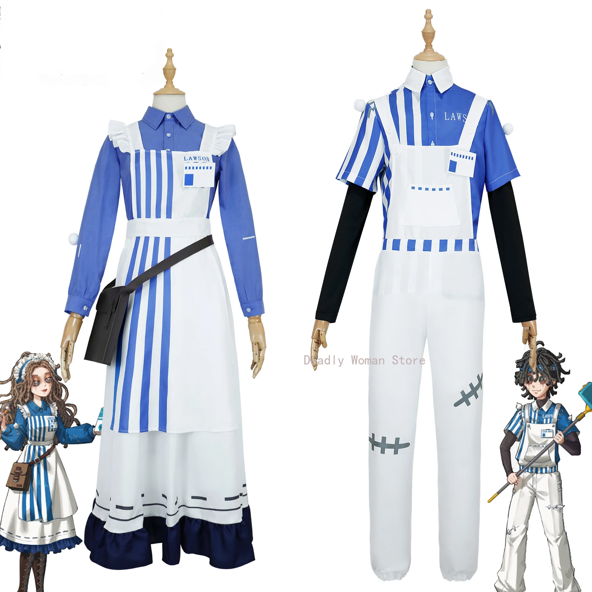 Ada Mesmer Cosplay Identity V Emil Cosplay Costume Anime Game Maid Dress Uniform Halloween Party Outfits