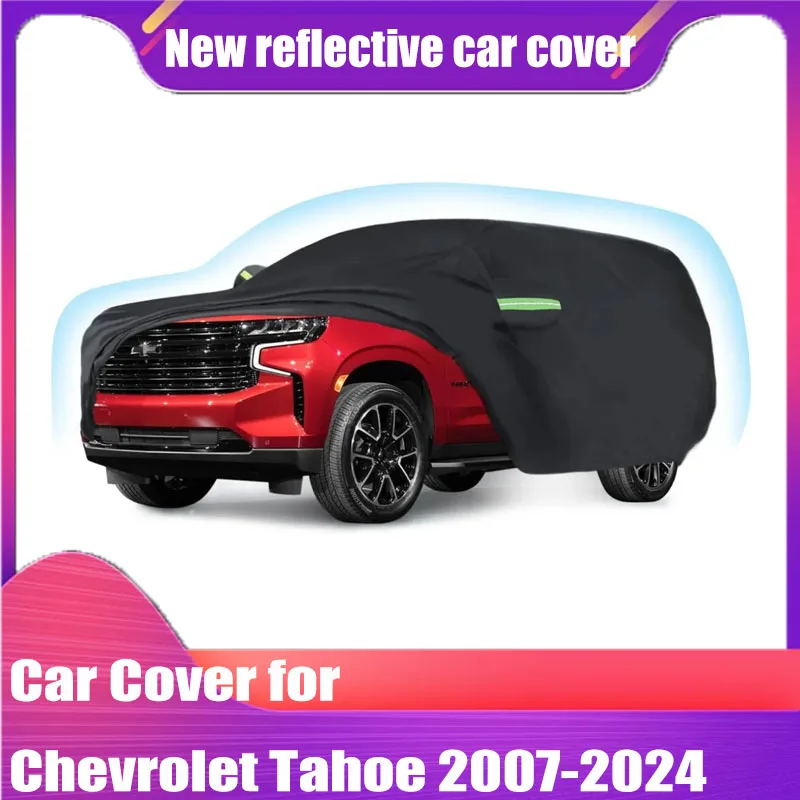 

Автомобильные чехлы на заказ для Chevrolet Tahoe 2007-2024, водонепроницаемые всепогодные автомобили, уличное полное покрытие, защита от солнца и ультрафиолета от дождя