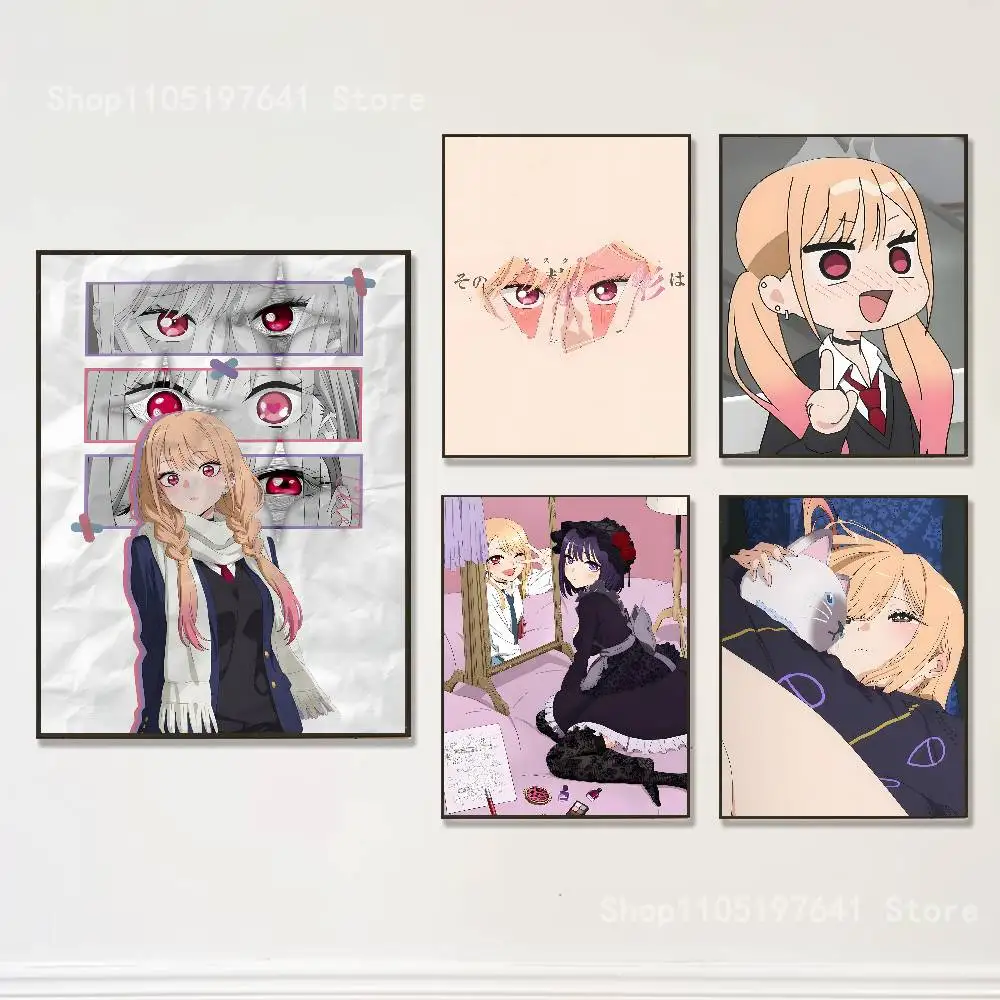 

Anime M-Marin Kitagawa Poster Prints Wall Art Picture Painting Gift Living Room Restaurant Bar Large Dec Sticker