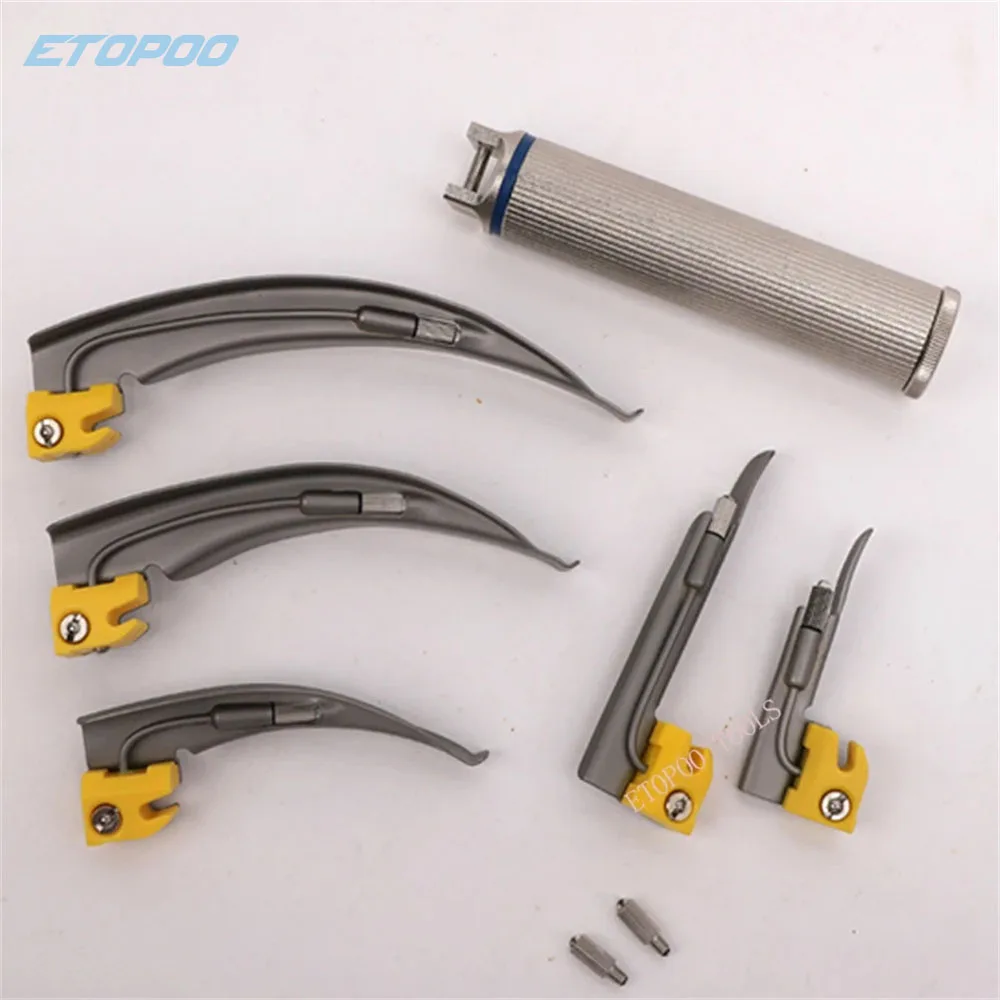 MACA Hot saleadult children fibre optic laryngoscope tool parts anaesthesia laryngoscope intubator stainless steel laryngoscope