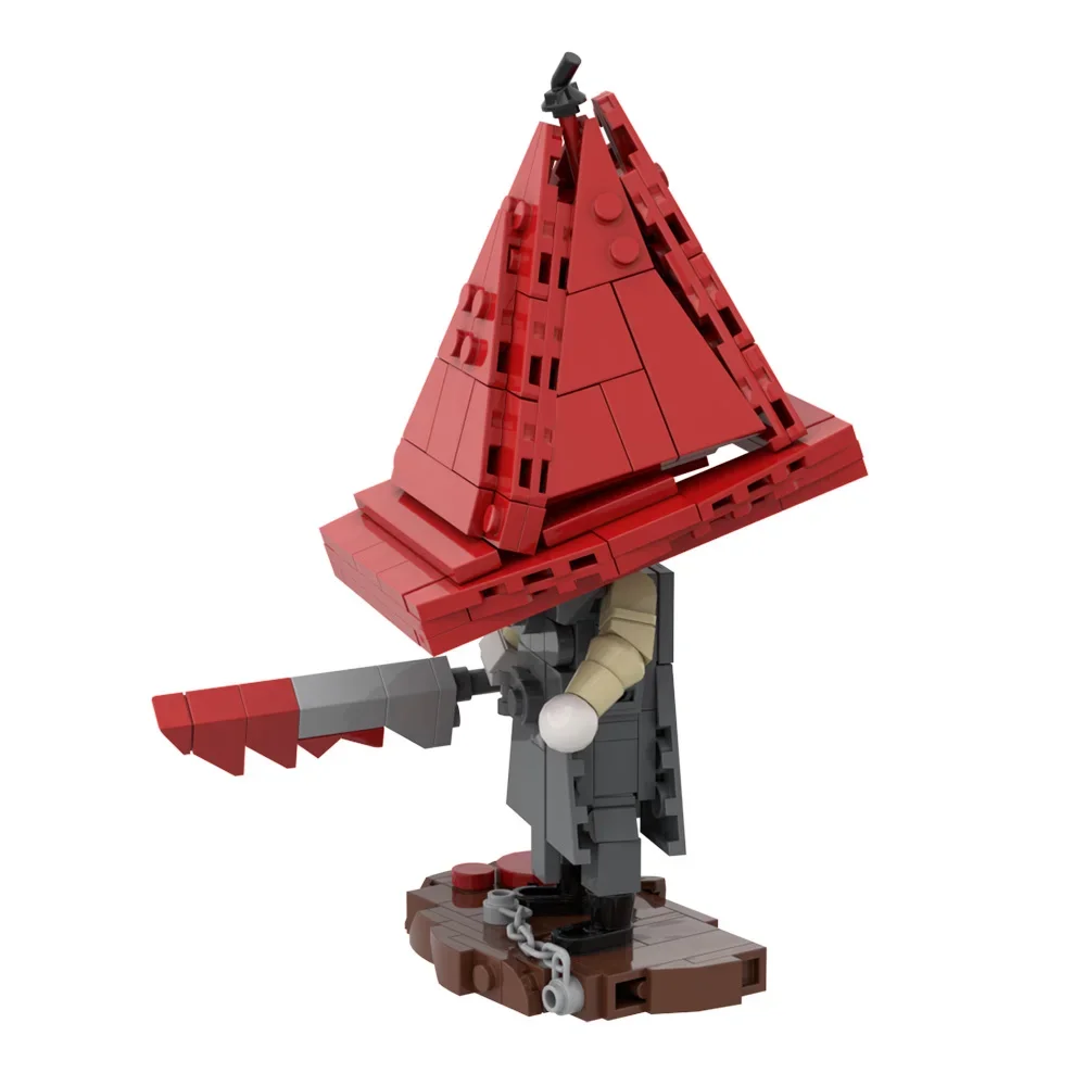 Gobricks-Jeu MOC Silent Hill pour enfants, tête triangulaire rouge, Dakota ides, modèle de blocs de construction, monstre, briques, jouet, cadeau d'anniversaire