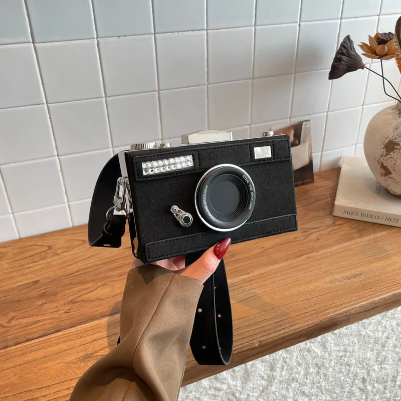 

2025 New Korean Style Camera Bag for Women, Genuine Leather Multi-way Shoulder Crossbody Purse, Vintage Chic Large Capacity Tote