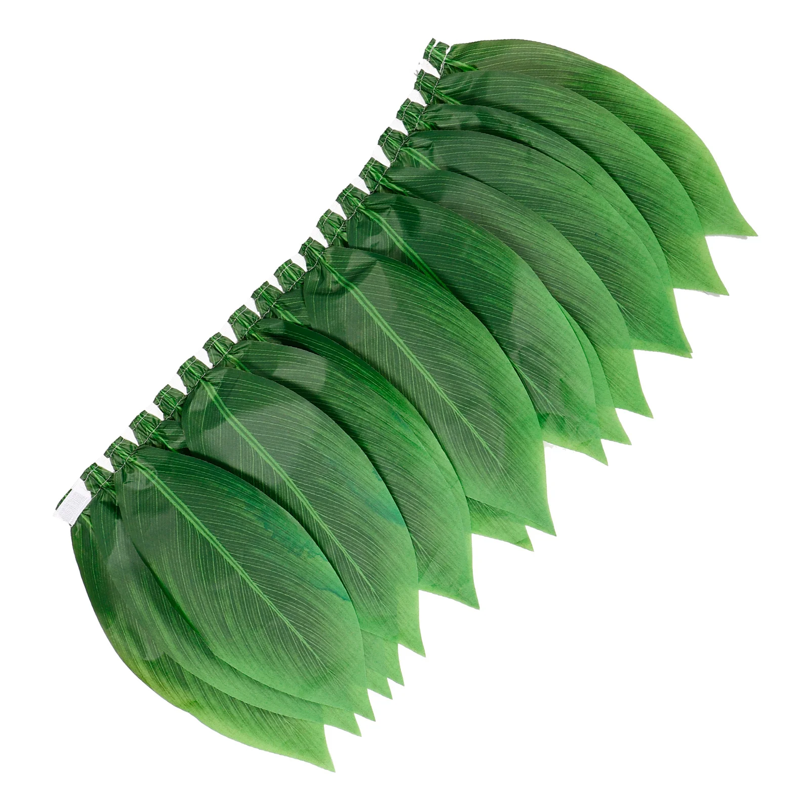 어린이용 풀잎 스커트 폴리에스터 훌라 잎 스커트 탄성 밴드 하와이 파티 의상 루아우 훌라 댄스 풀잎 스커트 루아우 파티용