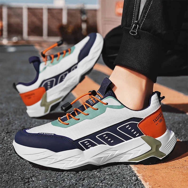 

New Running Shoes for Men Outdoor Shock Absorbing Casual Sports Shoes Breathable Men's Sneakers Ventilated Jogging Trainers