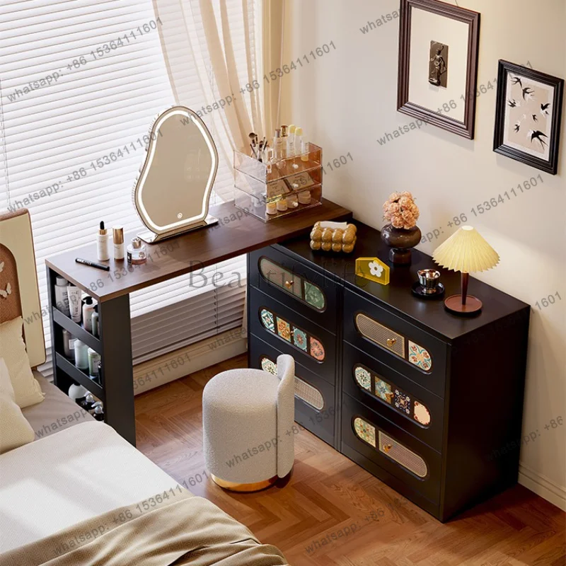 Living Room Makeup Dressing Table Chair Drawers Storage Modern Shelf Vanity Table Bedside Wood Comoda Pra Quarto Home Furniture
