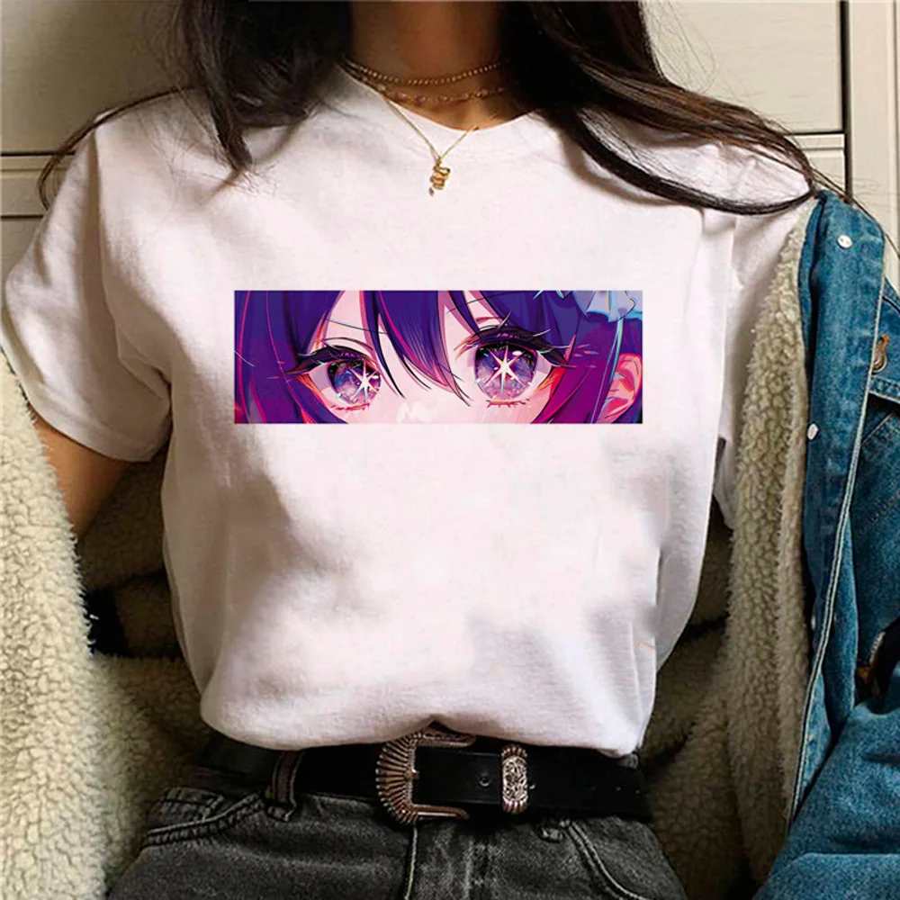 

Oshi No Ko top women manga Y2K t-shirts female designer streetwear graphic clothes