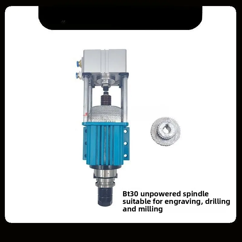 

Unpowered Spindle BT30 Cylinder Pneumatic Semi-automatic Tool Changer Spindle Suitable for Engraving, Drilling, Milling