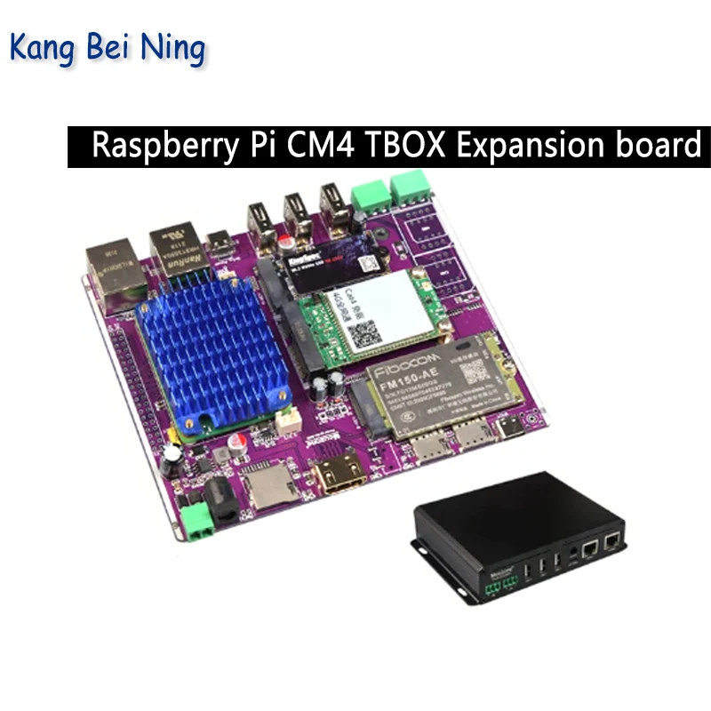 Raspberry Pi CM4_TBOX Expansion board 5G 4G LTE NVME SSD PCIE M.2 RS485 CAN Industrial level case openMPTCP OPENWRT Ubuntu