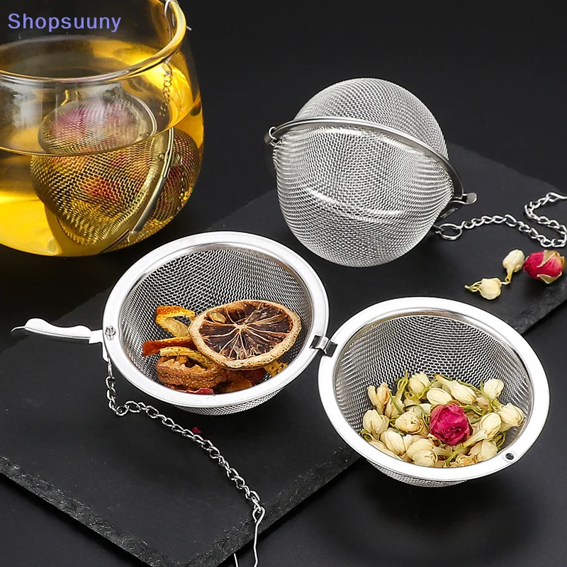 [SU]Stainless Tea Infuser Sphere Locking Spice Tea Ball Strainer MeshTea Filter Tool[SU]