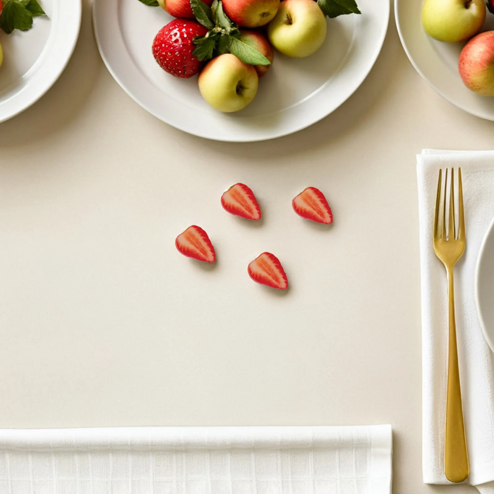 

20 шт. реалистичных искусственных клубничных ломтиков для декоративных проектов, поделок, наполнения ваз и украшения вечеринок