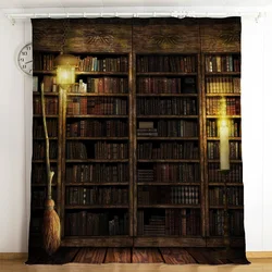 Magic Wizard Hogwartes School 3D Printing Blackout Curtain ONE PANEL for Kids Adults Bedroom Living Room Home Decoration