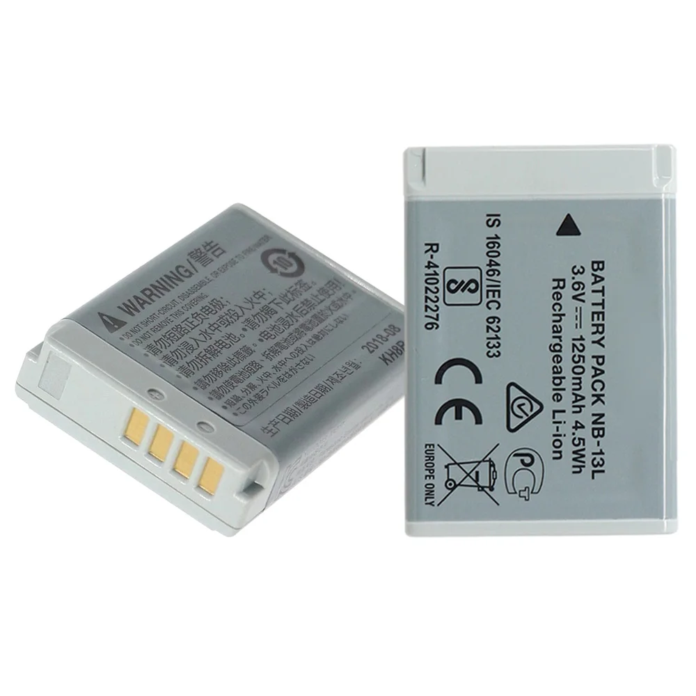 

NB 13L NB13L NB-13L 1250mah Battery for Canon PowerShot G5X G7X G9X G7 X Mark II G9 X,SX620 SX720 SX730 HS Batteries