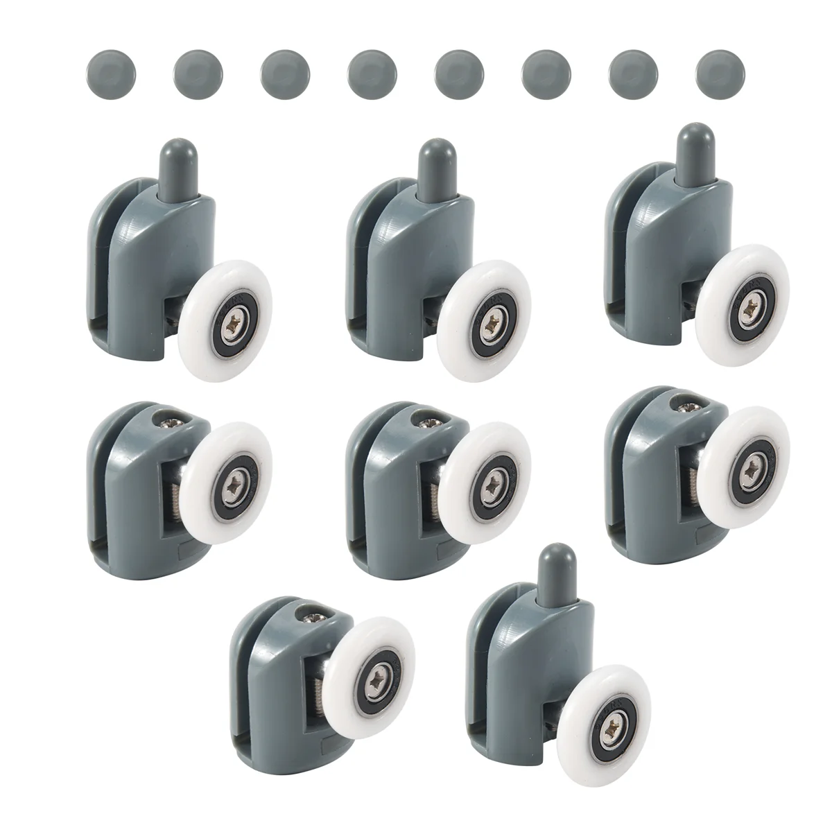 8Pc Shower Door Castors Rolls Shower Door Rollers Sliding Door Roller Guide Shower Spare Parts Glass Door Pulleys Wheels