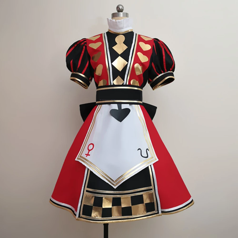 Anime Alice: Madness Returns Cosplay Costume Updated Version Royal/Playing Cards Uniform Dress Outfit Party Role Play Clothing