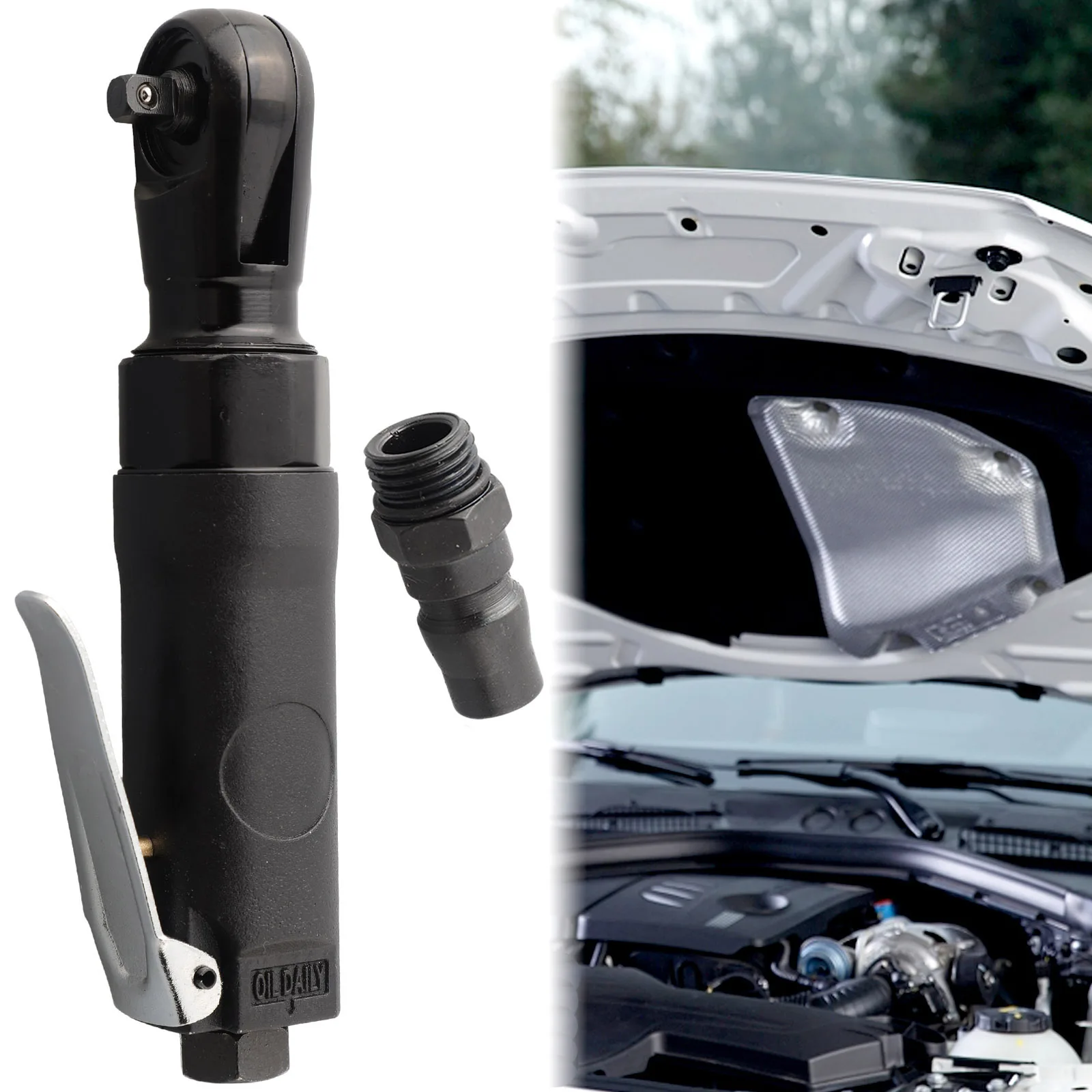 New Practical Lightweight Ratchet Wrench High Torque Small Consumption Straight Shank 90psi Air Ratchet New Practical
