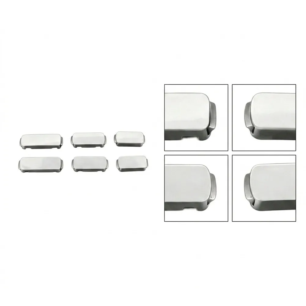 For Vehicle Roof for protection Luggage Rail Covers Rack End Protectors Silver Dirt for protection Robust Plastic Material
