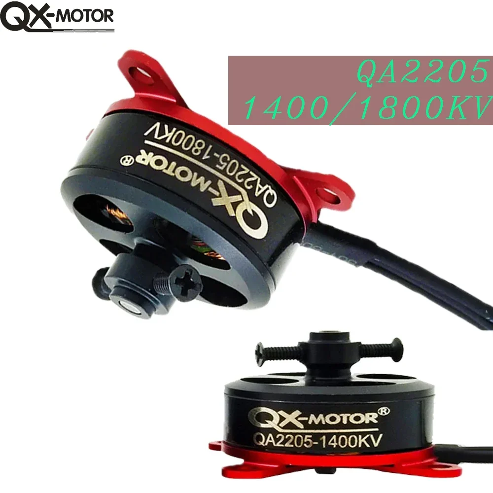 Qx-Motor Qa2205 1400kv 1800kv Borstelloze Motor Qx 20a Esc Voor Rc Vliegtuig Met Vaste Vleugels