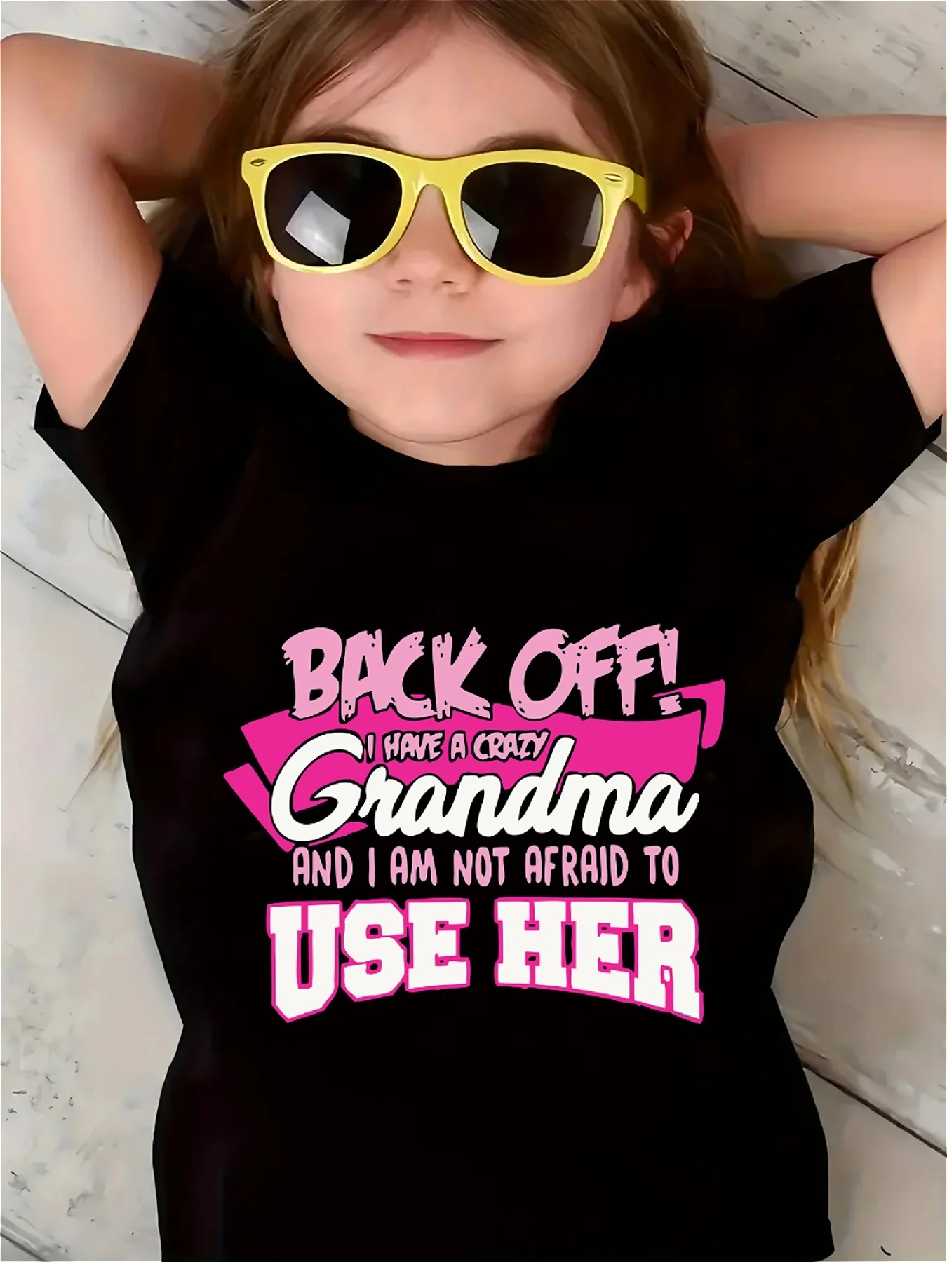 

BACK OFF I HAVE A GRANDMA... Футболка с короткими рукавами и принтом, удобные футболки для девочек, пуловер для летнего подарка