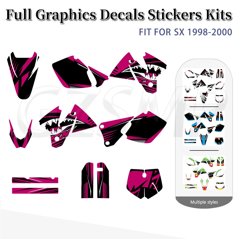 

Графический наклейка-пленка на весь обвес мотоцикла, подходит для моделей 125 200 250 300 380 400 SX SXF 1998 1999 2000 годов