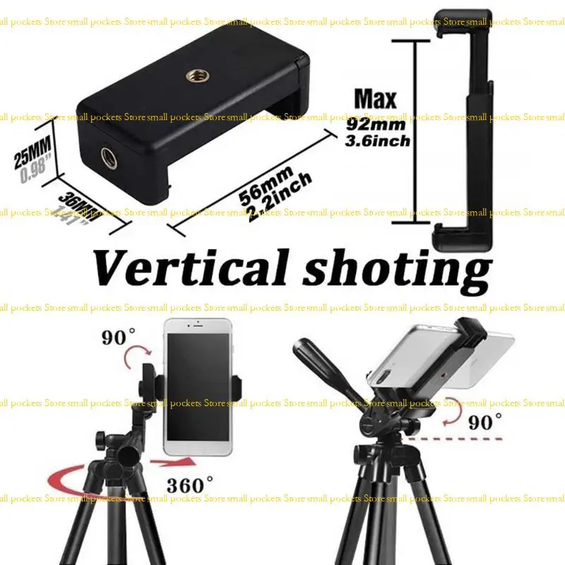 R1WD Height Adjustable Flexible Tripod 360°/90° Rotating For Interview Live Recording