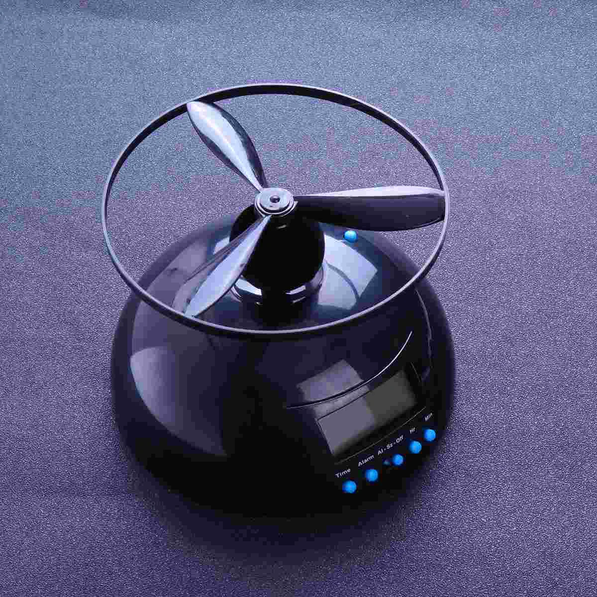 

Powered Fan Digital Alarm Clock Flying Snooze Annoying Screw-Propeller Clocks