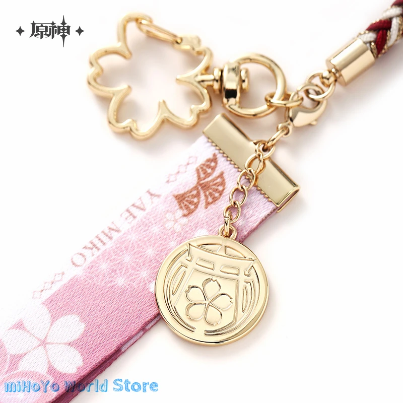 Yae Miko Metal Bookmarks MiHoYo Genuine Official Original Genshin Impact Yae Miko Theme Impression Series Key Chain Prop Cosplay