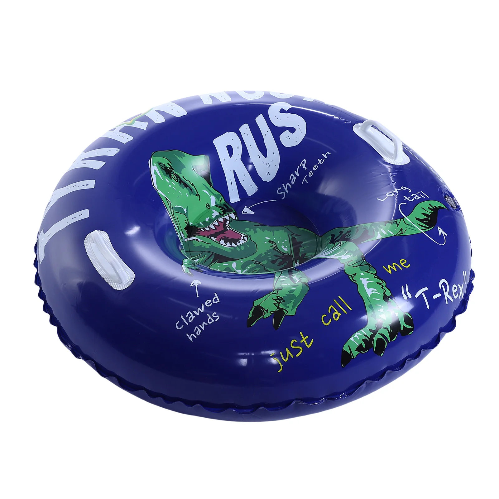 36 Inch Inflatable Snow Tube, Heavy-Duty Sled with Sturdy Handles for Outdoor Winter Activities, Kids Snow Sledding