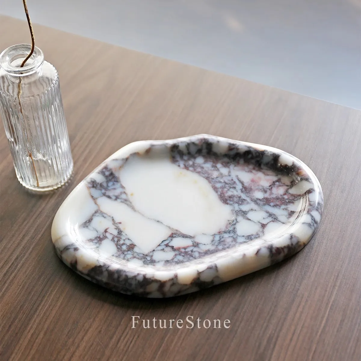 Creative Home Decor ART Photographic Ornaments Italian Light Luxury Style Marble Material Tray Jewelry Storage Exhibition Panel