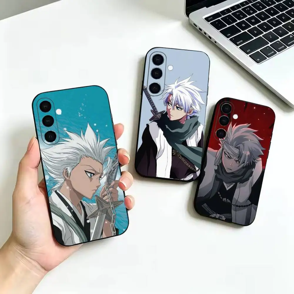 Toshiro Hitsugaya Soft Black Phone Cover, Fit for Samsung Galaxy A02S,A12,A22,A32,A42,A52,A21S,A31,A41,A51,A71,A72,A73,A30S