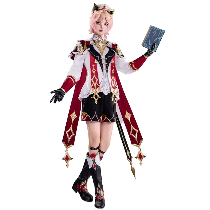 IN STOCK Dahlia Cosplay Costume Game Genshin Impact【S-2XL】DUDU-SR Mondstadt Dahlia Hat Men Halloween Costume Plus Size