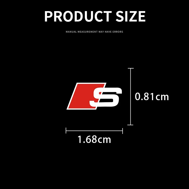 Distintivo dell'emblema Adesivo per interni auto Controllo centrale Decalcomanie Styling per Audi sline A4 B7 B8 B9 A3 8P 8V 8L A5 A6 C6 C5 C7 4F A1 A7