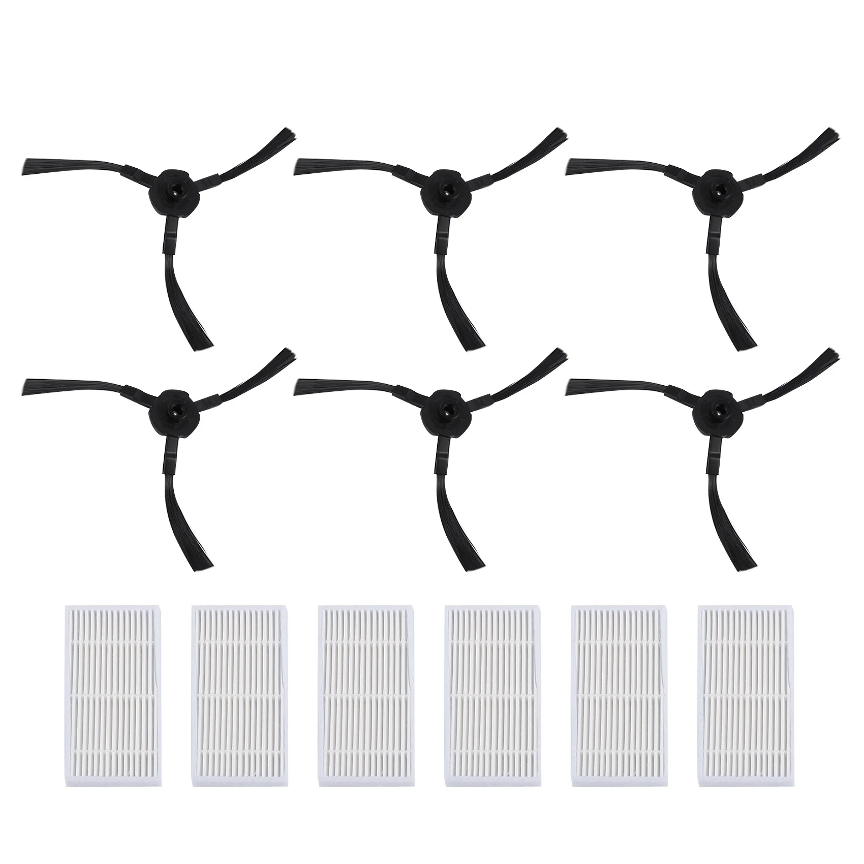 Акция! 6X комплект HEPA-фильтров с боковой щеткой 6X для робота-пылесоса CHUWI Ilife V5s V5 X5 Ilife V3s V3s Pro V3l V5s Pro V50, часть