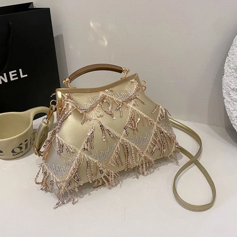 

2025 New High-end Ladies Leather Crossbody Handbag Luxury Brand Famous Designer Paris Simple​