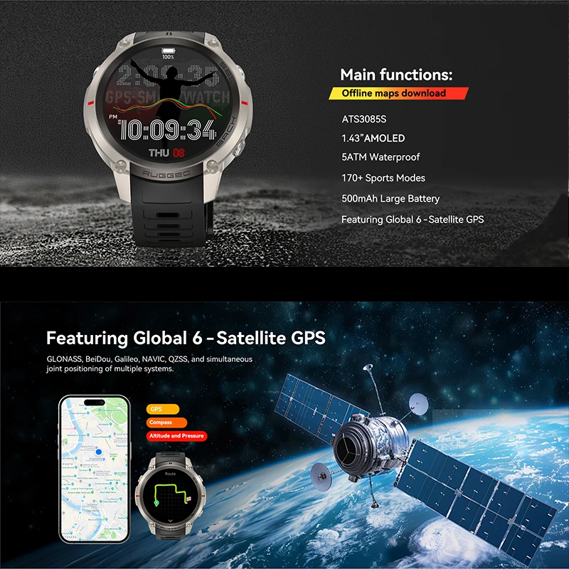 GPS Outdoor Sports Watch Equip - Sports Equipment In Spanish recension och pris