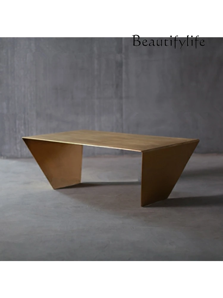 Minimalist Nordic Modern Brushed Coffee Table Rectangular Personality Tea Table