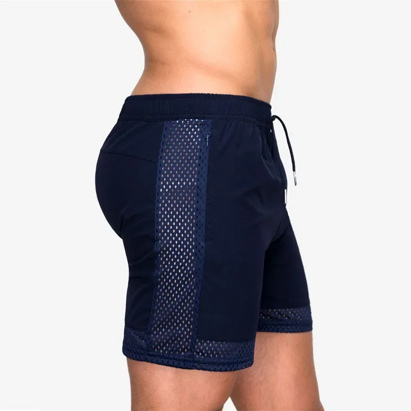 Sport Running Shorts Men Quick Dry Mesh Workout Sport Jogging Short Pants Fitness Training Gym Shorts Beach Summer Shorts Men