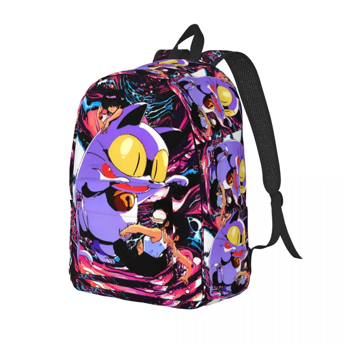 Ranma Shamploo Cat Bell Mochila para Adolescentes Estudante, Escola Bookbag, Elementary High College Outdoor, 1/2