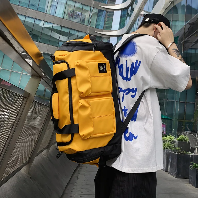 Travel bag men's large-capacity luggage bag business trip handbag cosmetics dry and wet separation sports fitness trendy