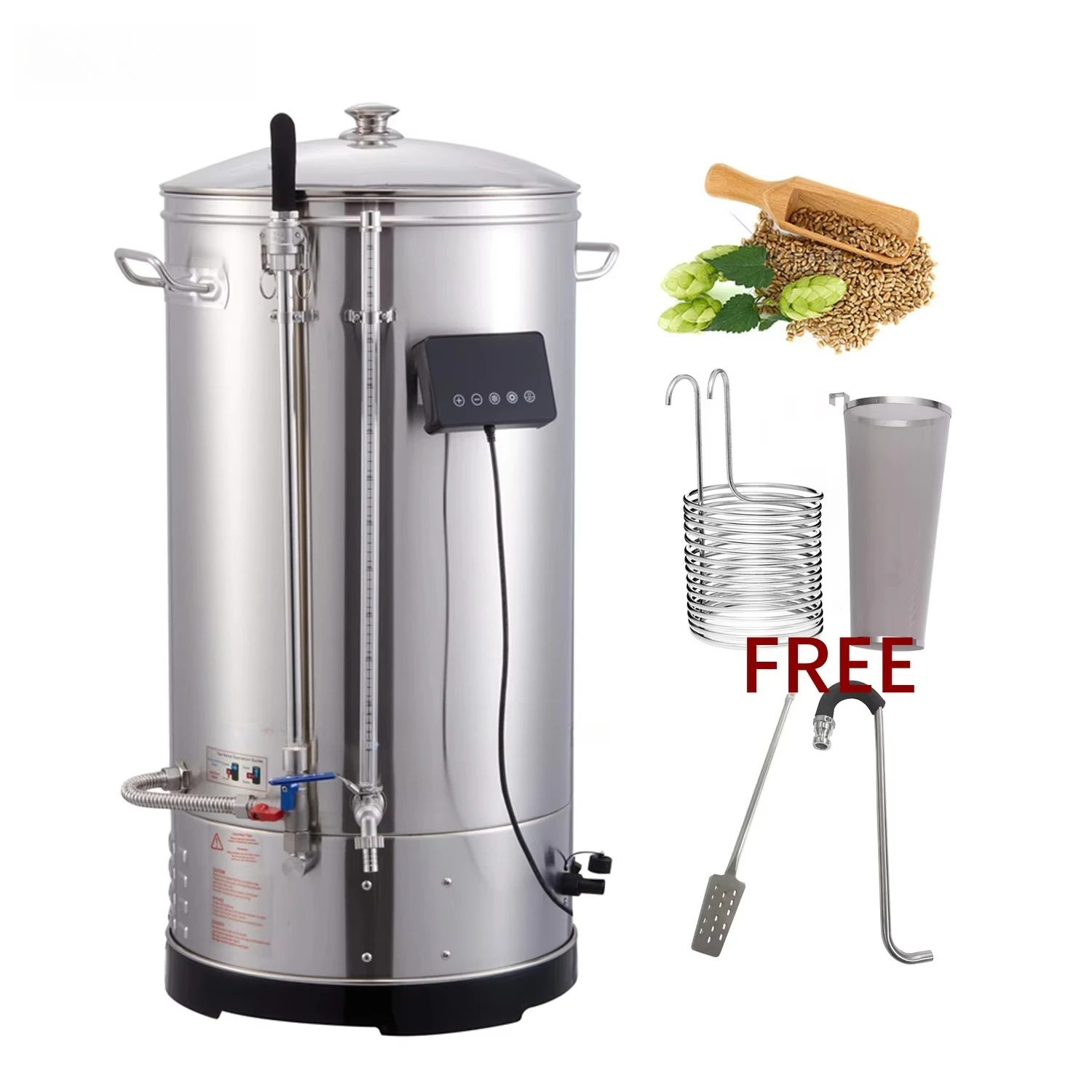 Equipo de microcervecería Guten hecho en China Equipo de elaboración de cerveza 40L 50L 70L Tanque de fermentación Sistema de elaboración casera