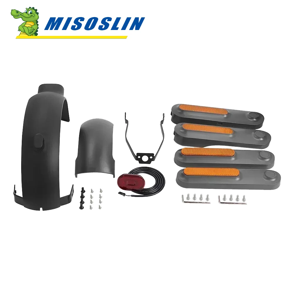 

For Xiaomi 4 Ultra Electric Scooter Decorative Cover Reflective Strips Side Shell 1 Set Front Rear Fender Taillight Set Parts