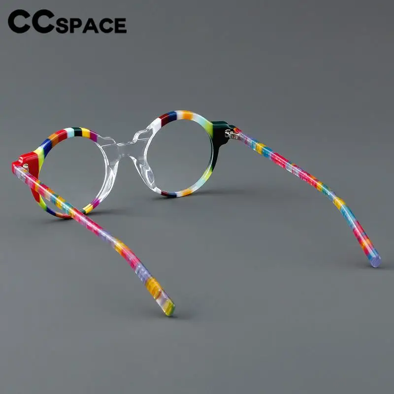 B57279 Anti Blue Light Thick Acetate reading glasses lady Round Optical presbyopic spectacles dioptric +100 +125 +150 +350