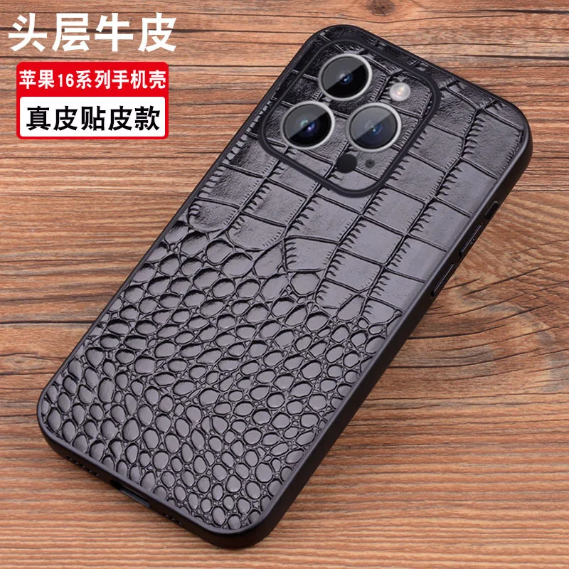 

Wobiloo Роскошный чехол из натуральной коровьей кожи с магнитной крышкой для мобильного телефона, чехол-книжка для Iphone Air 17 16 15 Pro Max Plus, чехлы Funda